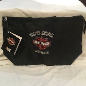Harley Davidson Motorcycles Black Shopper Tote - NEW WITH TAGS